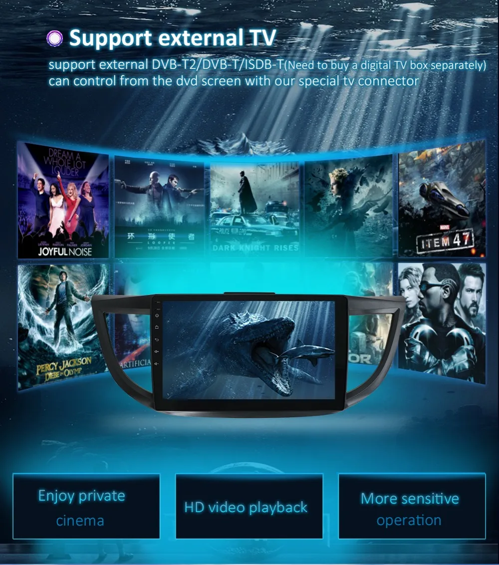 Best car multimedia player Android 9 car dvd gps player for Honda CRV 2012 with car radio video player gps navigation car stereo gps 17