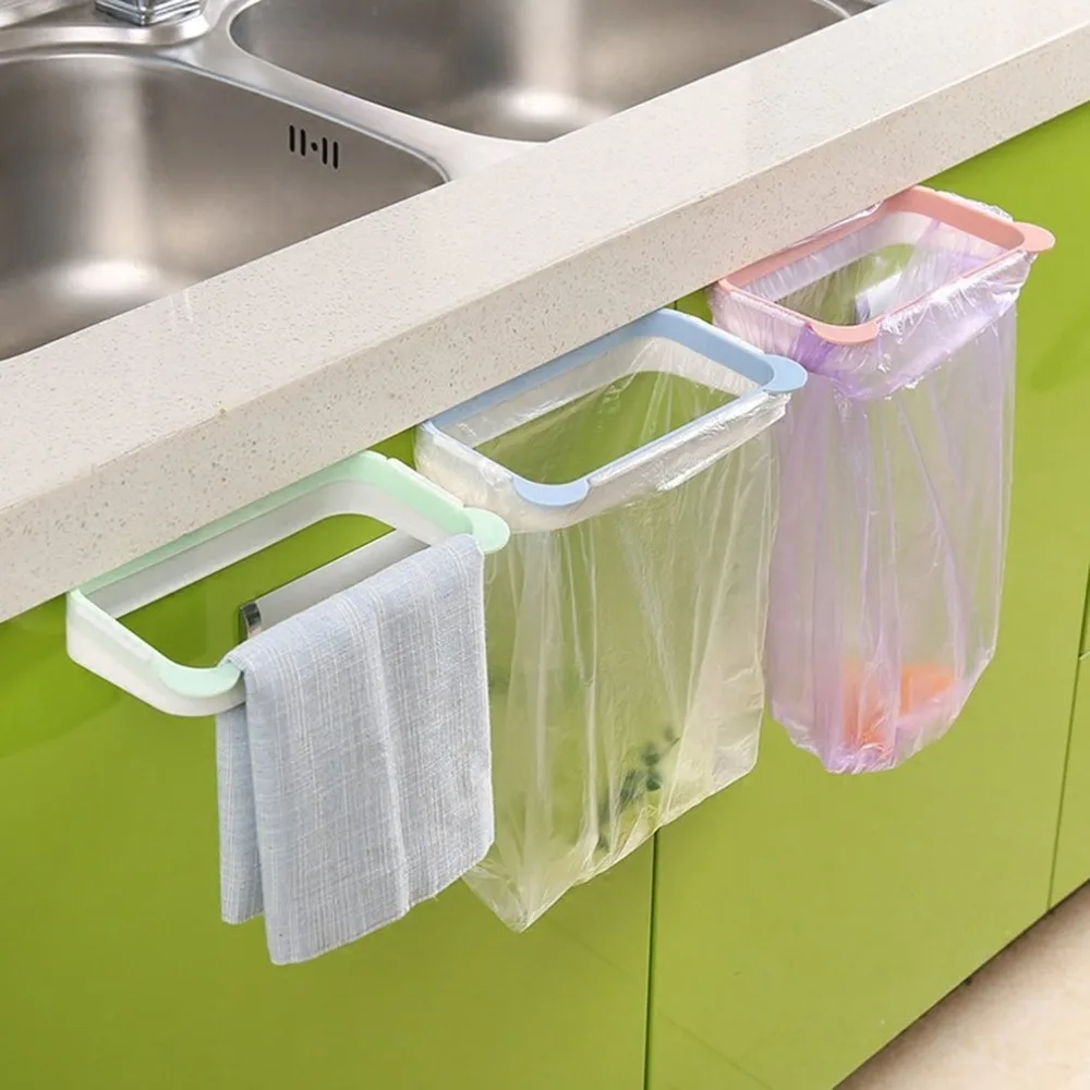 

Practical Design Home Kitchen Cabinet Cupboard Door Back Trash Container Hanging Design Trash Garbage Bin Storage Box