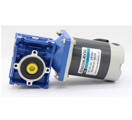 60w NMRV30 Worm Gear Motor 12v 24v DC Worm Gear Reducer Motor RV30 Auto-Gear Lock CW CW 60w NMRV30 Worm Gear Motor 12v 24v DC Worm Gear Reducer Motor RV30 Auto-Gear Lock CW CW