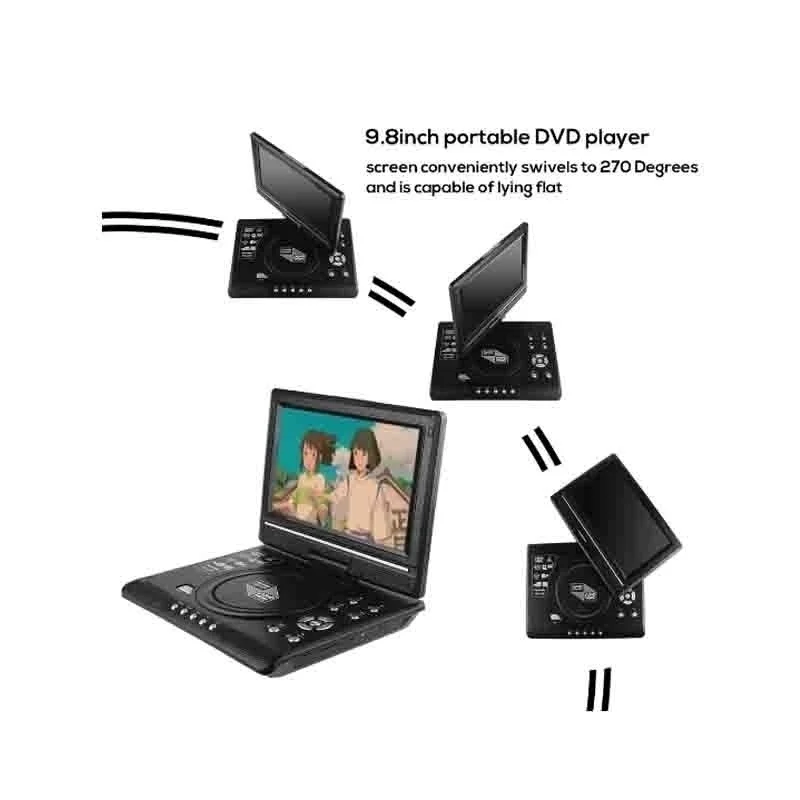 VERFANS DVD HD Portable EVD 7 8 Inch Mini Player Mini Game Mini TV Built In 500 Kids Classic Game Support SVCD VCD CD CD R RW