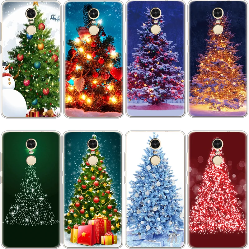

Christmas tree cover For Xiaomi Redmi 3 4 4A 5 Plus 6Pro 6A Mi A1 A2 5X 6X Note 3 4 4X 5A Coque For Redmi Note 5 Pro For xiaomi