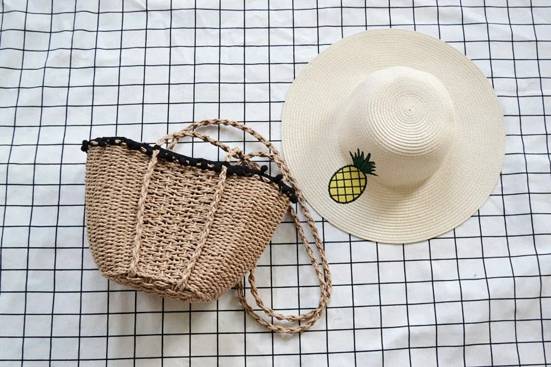 Bohemian Beach Handmade Drawstring Basket Bag in Shoulder Bag
