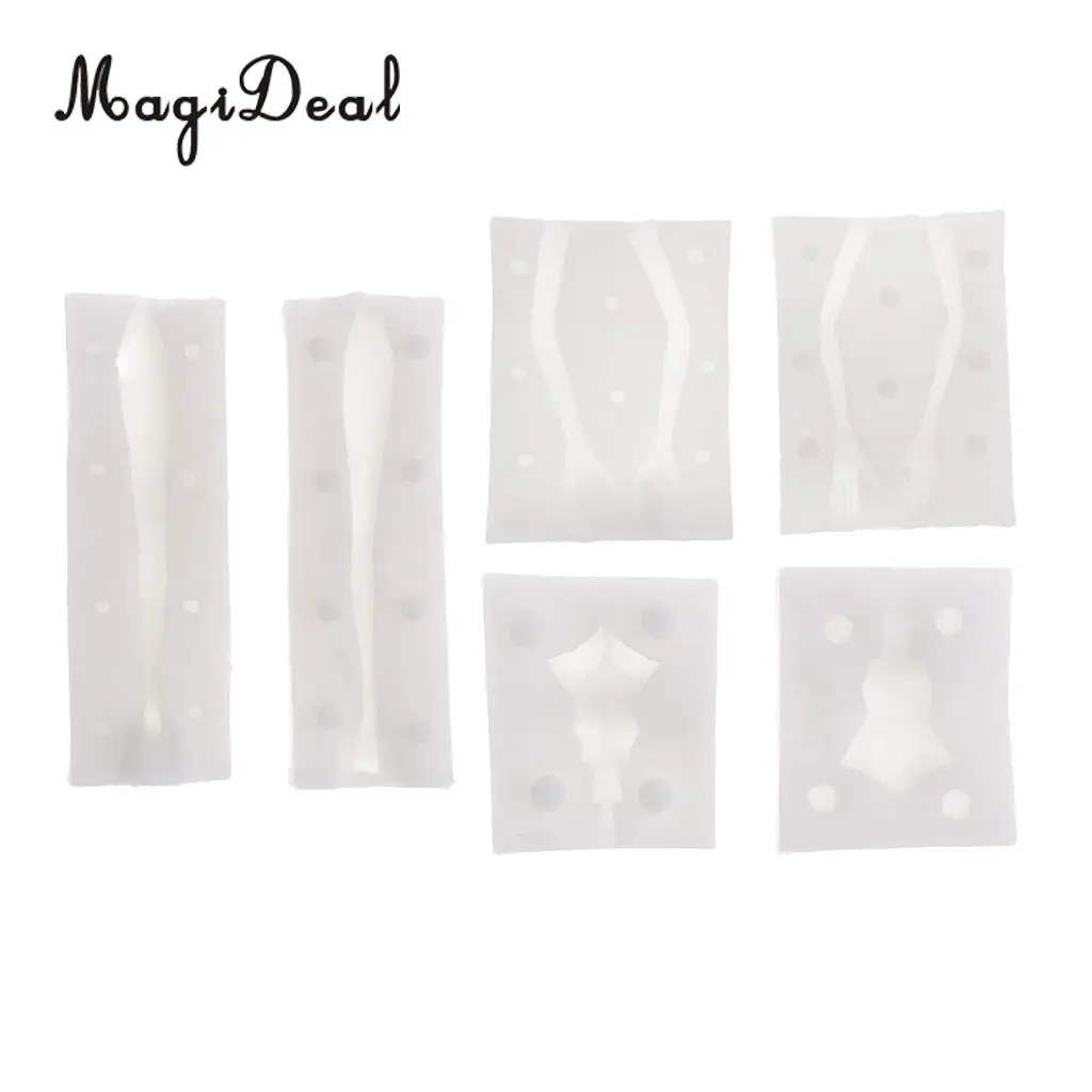 3 Sets Dolls Human Body Model Silicone Mold Polymer Clay Molds Handmade Craft Mold Fondant Cake Decorating Mould Baking Tools