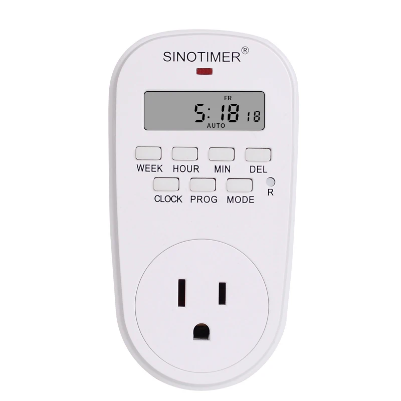 American US Plug Outlet Electric 7 Day Weekly Programmable Digital