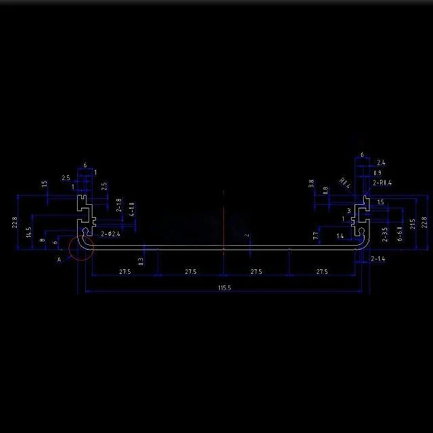 Алюминиевый корпус 122X44X160 мм PCB инструмент корпус электроники корпус коробка DIY