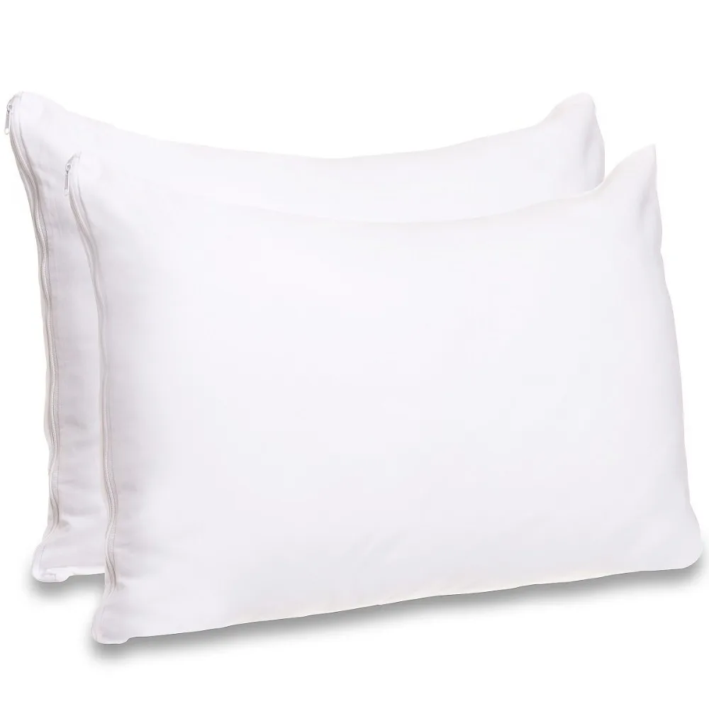 

DFH One Piece 50*70CM Waterproof Pillow Protector/ Pillow Cover For Bed Wetting Zippered Pillowcase Machine Washable