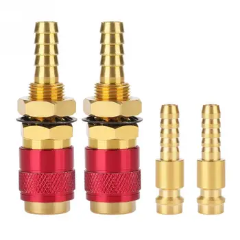 

2Pcs/Set 8mm Welding torch Quick Connector Water Cooled & Gas Adapter Fitting Hose For TIG Welding Torch Tools