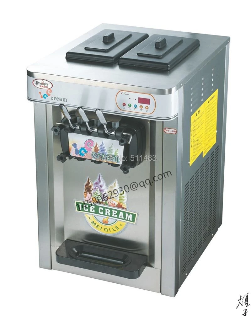 CE одобренный коммерческий 22L Настольный мягкий аппарат для производства мороженого машина для производства мягкого мороженого