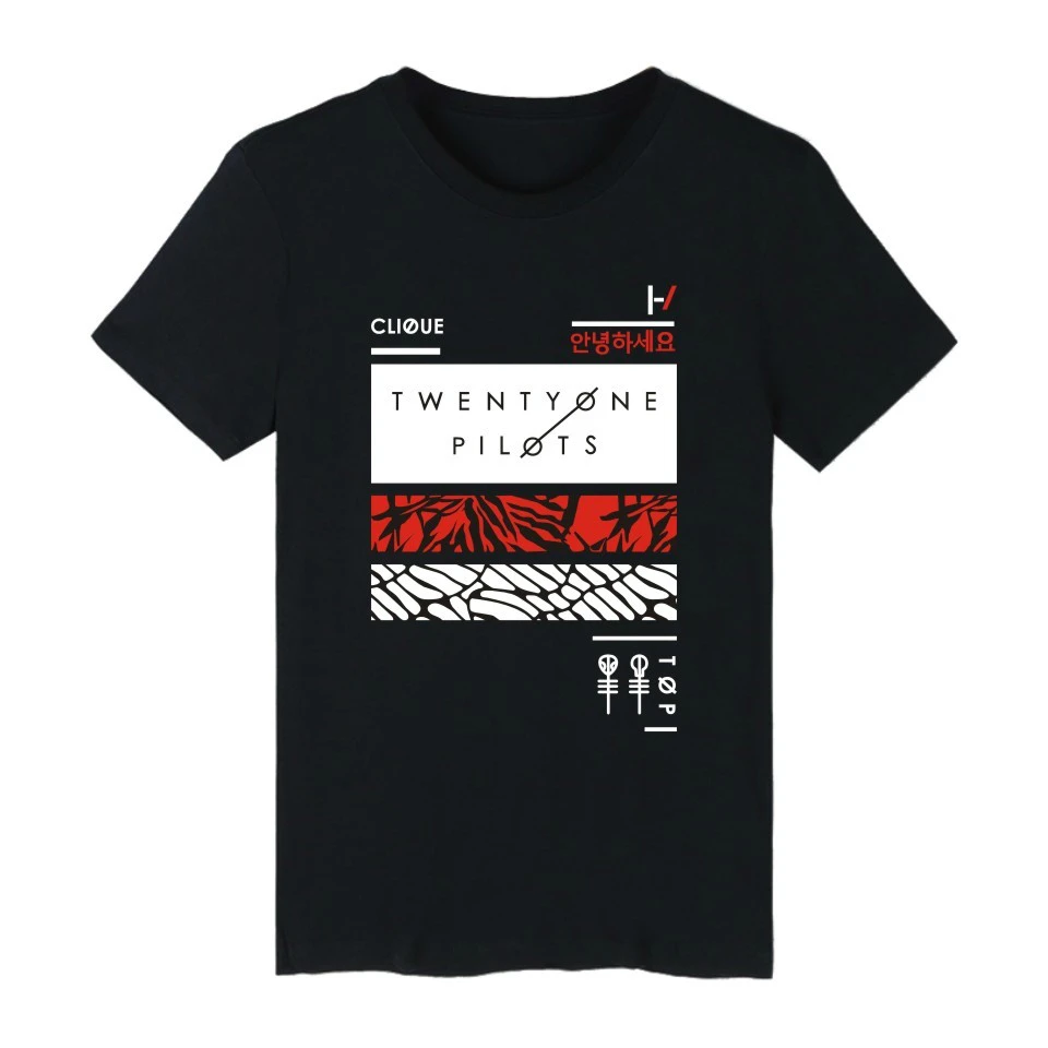 

FUNG twenty one pilots T-shirt new fashion 2018 autumn new T-shirt short sleeve TX01