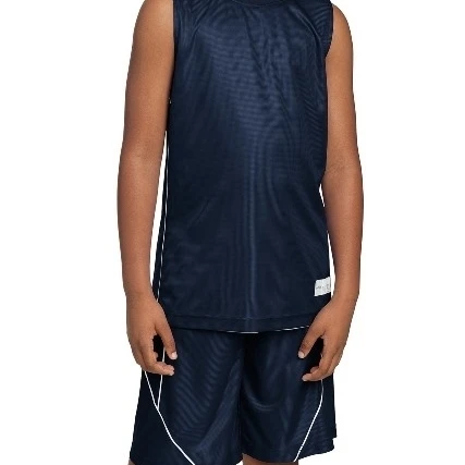 Sport-Tek YT555 Youth Posi Charge Mesh Reversible Sleeveless Tees True Navy - Small (1)