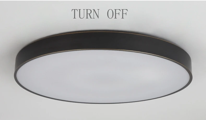 Lukloy Американский медный светодиодный потолочный светильник круглый ультра-тонкий светодиодный светильник для балкона современный минималистичный креативный латунный потолочный светильник