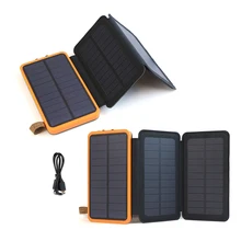 Solar Phone External Battery 10000mAh Power Bank 3.6W Solar Panels Powerbank for iPhone 5s SE 6 6s iPhone 7 8 X Samsung LG HTC.