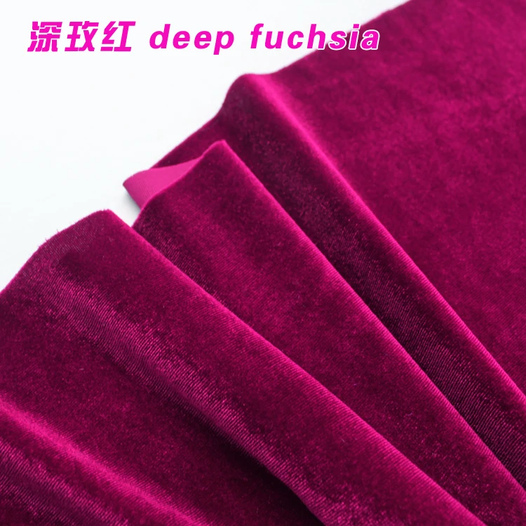 深いフクシアシルクベルベット生地ベロア生地pleuche生地服生地イブニング着用スポーツ摩耗から販売されて庭 Fabric Velour Silk Velvetvelour Fabric Aliexpress