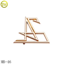 MB46 пользовательские мешок логотип тег label из металла одежда логотипы металлические буквы этикетки