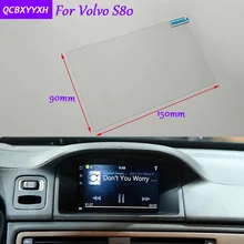 Автомобилей Стайлинг 7 дюймов gps навигации Экран Стекло защитная пленка Стикеры для Volvo S80 аксессуары Управление из ЖК-дисплей Экран