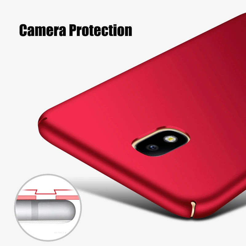 

Slim Full Hard Frosted PC Cover Case For Samsung Galaxy J3 J5 J7 2017 J330 J730 Eurasian version shockproof Protective Cover