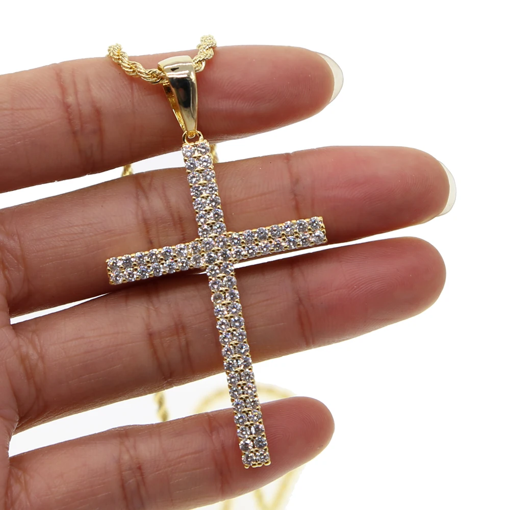 Цепочка мужская с кулоном из меди и латуни 24 дюйма|cross necklace|gold cross necklacenecklace for men |