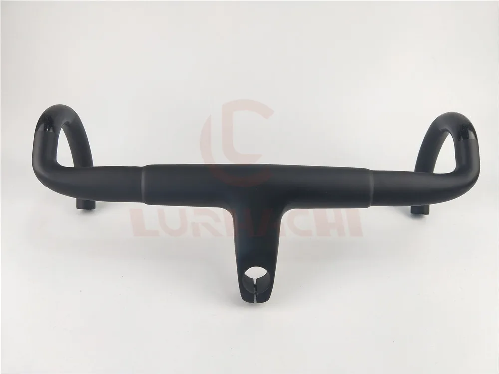 

LURHACHI HQIHB01 Integrated Carbon Handlebar Road Bike Handlebar Road Bicycle Handlebar 380/400/420/440mm Stem 80/90/100/110/120