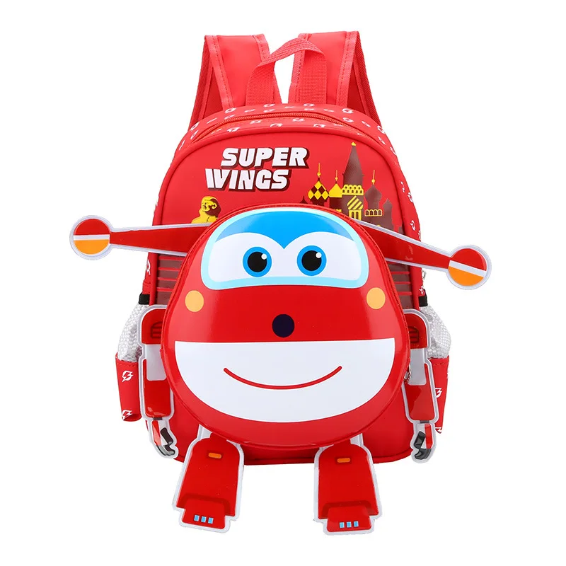  2019 children's backpack 3D Cartoon Plush Super Wings kindergarten Schoolbag Animal Kids plush Back - 32881995881