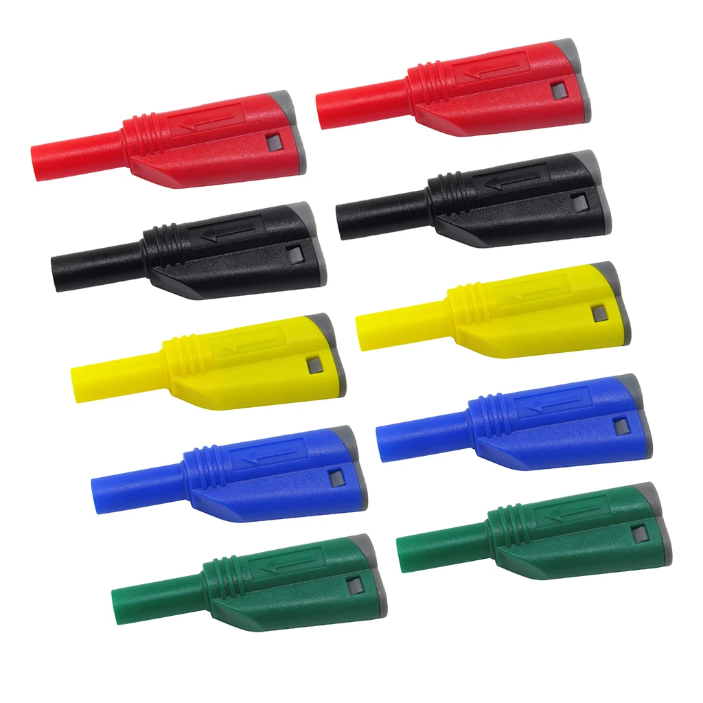 10x P3005 Welding/Assembly 4mm Stack Safety Banana Plugs Multimeter Connectors