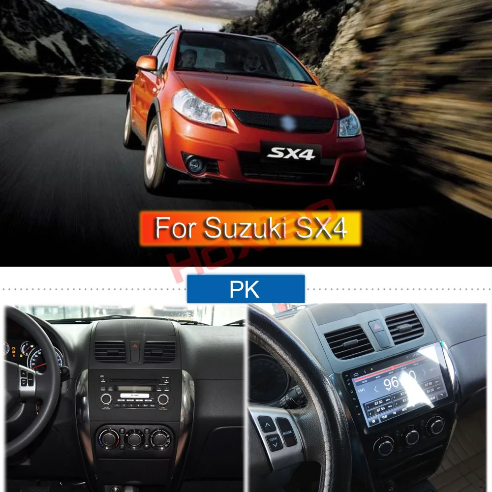 2 DIN Автомобильный Android Радио мультимедийный плеер для Suzuki SX4 2006-2013 четырехъядерный " 1024*600 Bluetooth 2 Din автомобильный DVD gps навигация