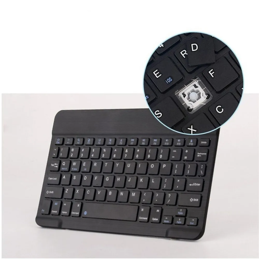 

7 inch Bluetooth 10 Meters Wireless Reception Distance Office Gaming Mouse Keyboard Three Systems Common Keyboard