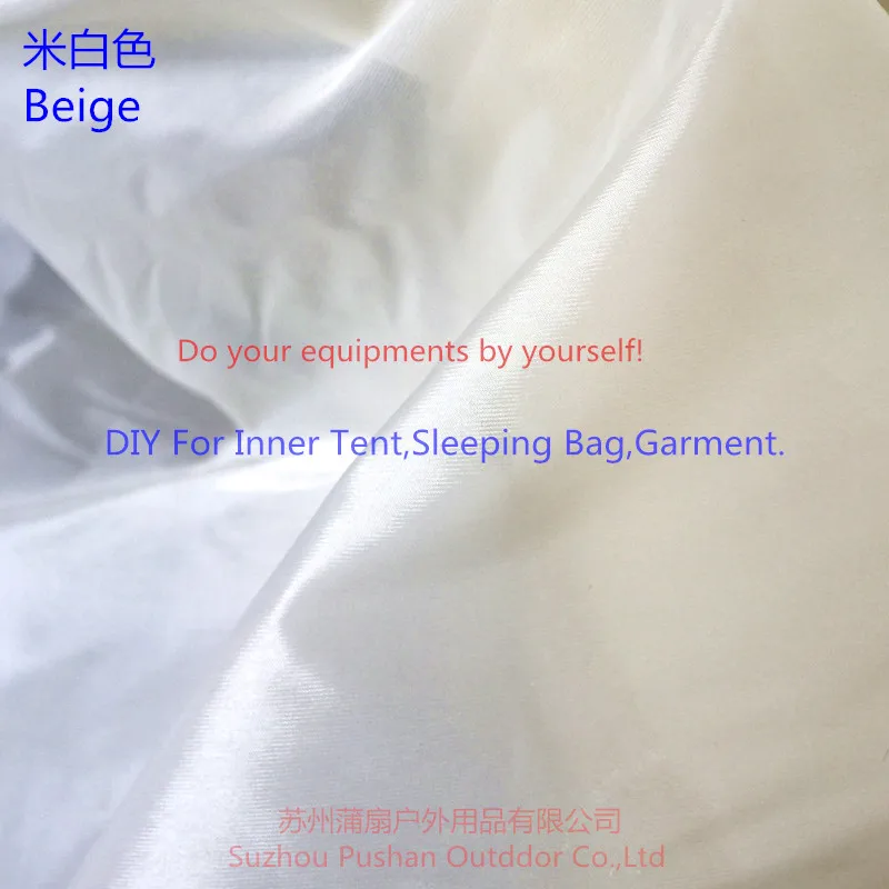 

Supply DIY Light Thinner Fabric for inner Tent 10D Nylon Fabric with Super WR,Breathable