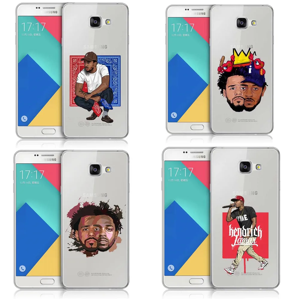 Мягкие чехлы Kendrick Lamar &amp J Cole для Samsung Galaxy S5 S6 S7 Edge S8 S9 Plus A3 A5 A7 2017 J3 J5 J7 2016 | Мобильные