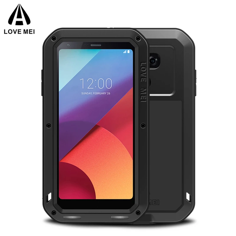 Мощный металлический защитный чехол LOVE MEI для LG G5 G6 грязеотталкивающий