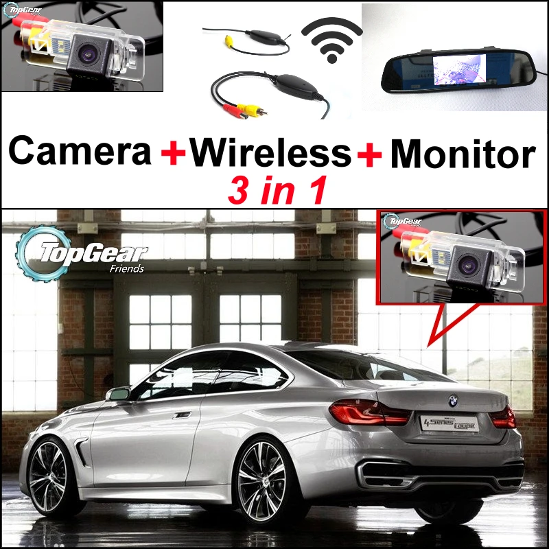 Special Backup WiFi Camera + Wireless Receiver + Mirror Monitor 3in1