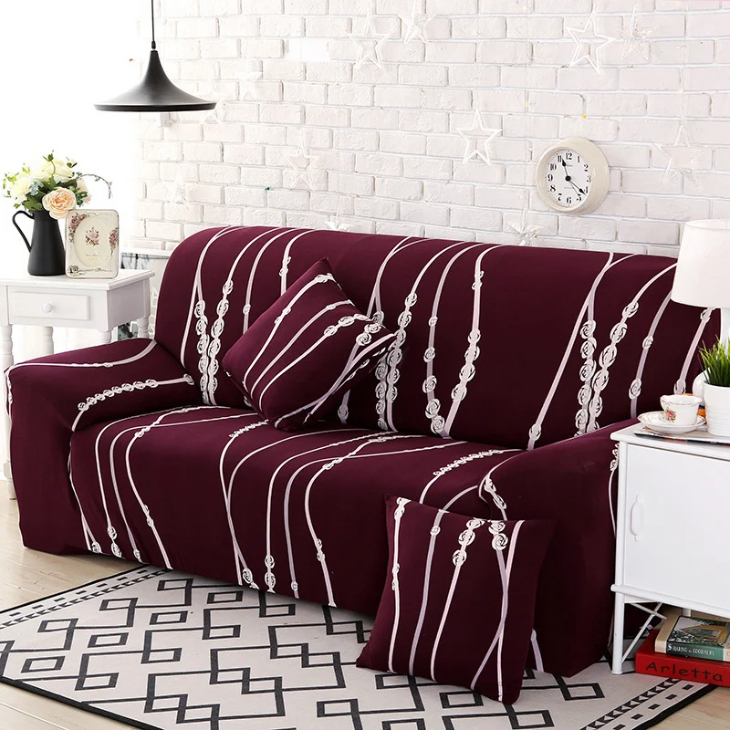 

New Sofa Cover Printing Flower slipcovers Home Office Removable Elastic Stretch Polyester Fabric Couch Cover For Living Room
