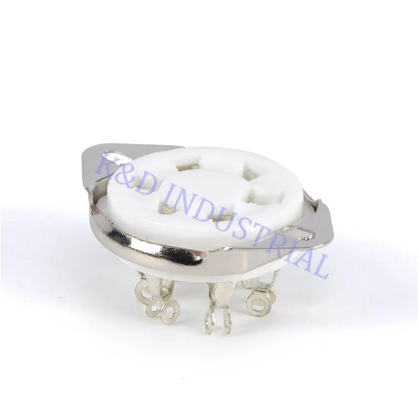 

10pcs 6 Pin Ceramic Vacuum Valve Tube Socket 6 Pin for 310 366 Guitar Amplifier Audio Amp