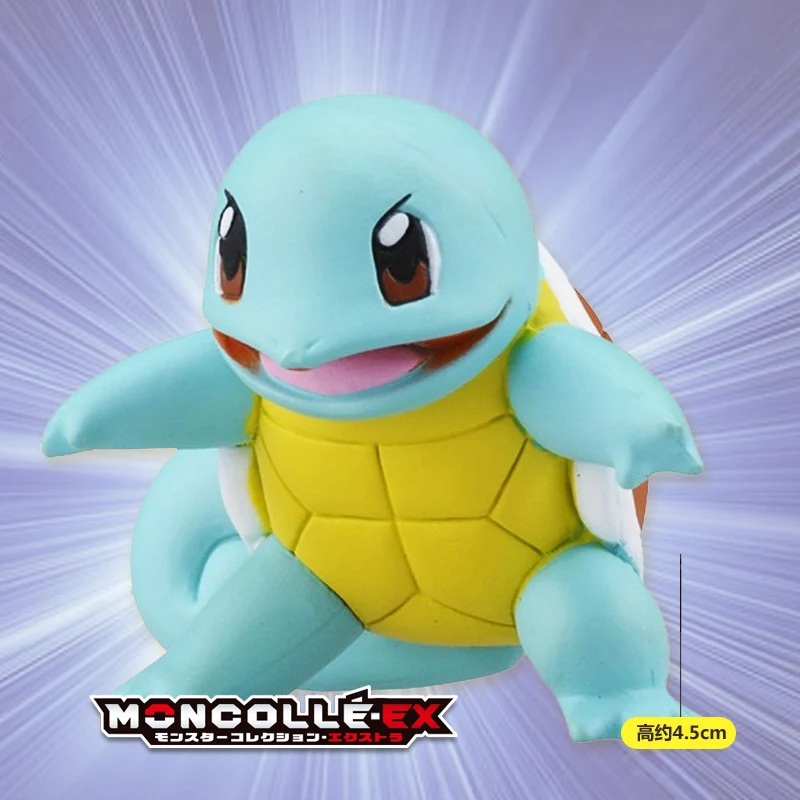 Takara Tomy Pokemon Moncolle-EX Sun Moon 4 см коллекция мини-игрушек Фигурка Сквиртл Новинка 968528