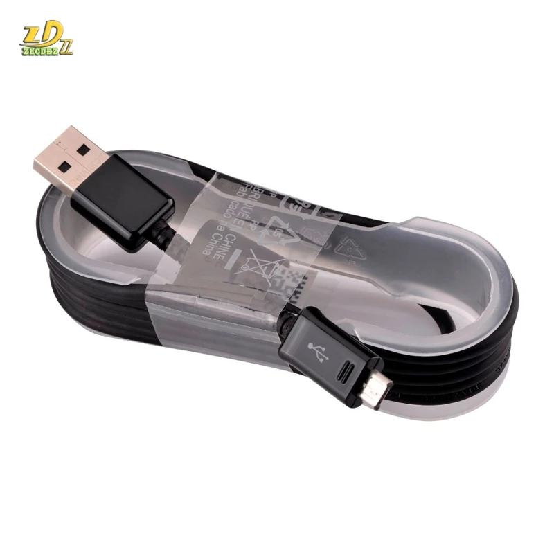 500 шт./лот оптовая продажа черный белый Micro USB 2 0 кабель для синхронизации данных