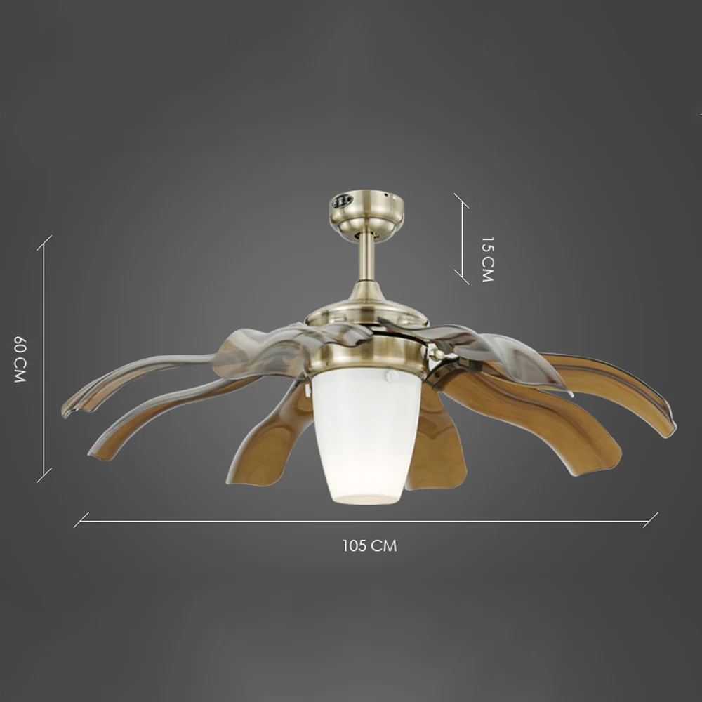 Ultra Quiet Ceiling Fan 220v Luxury Ceiling Fan Modern Fan Lamp
