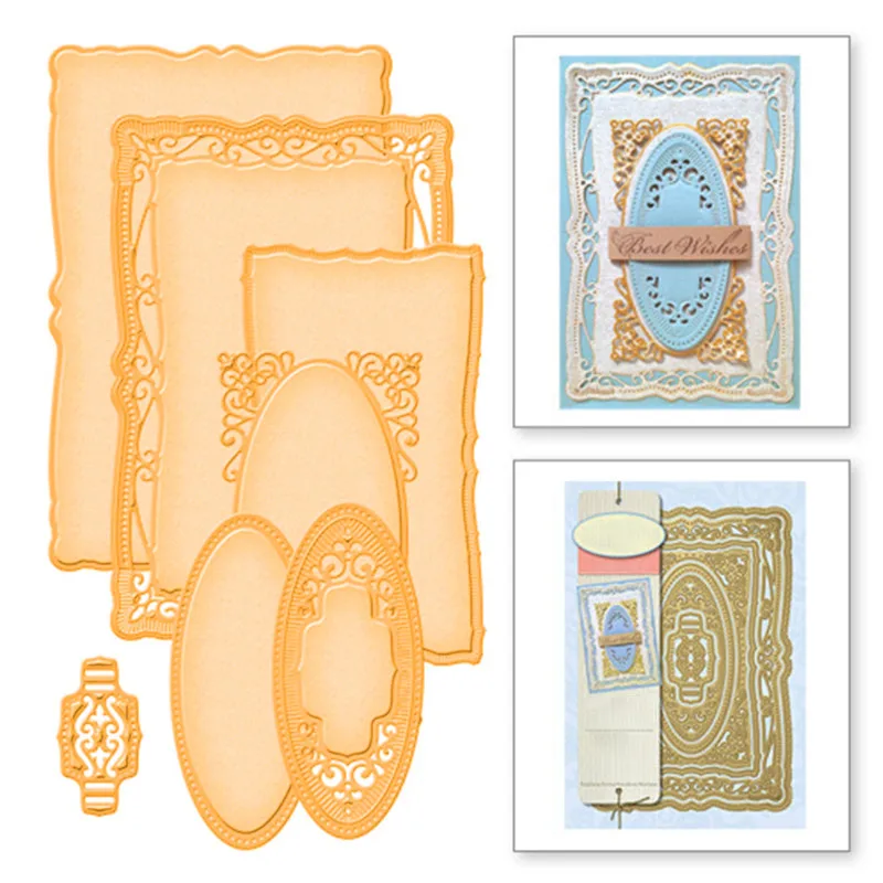 

DiyArts 4 Pcs/lot Metal Cutting Dies Scrapbooking For Card Making DIY Embossing Cuts Dies New Craft Die Pattern Photo Frame