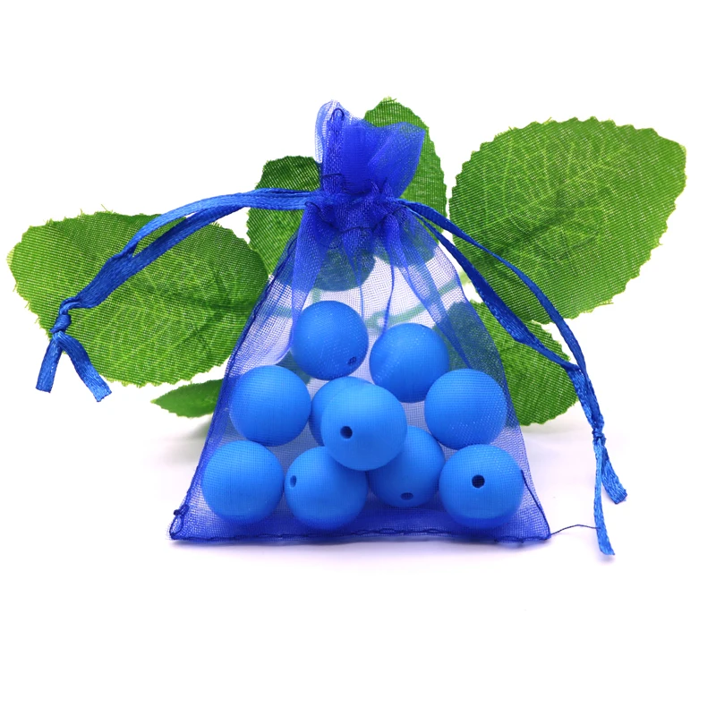 

Fashion Women Jewelry 15mm BPA Free Silicone Teether Beads Chewable Baby pendant Round Silicone Bead For Teething Gift 10pcs/lot