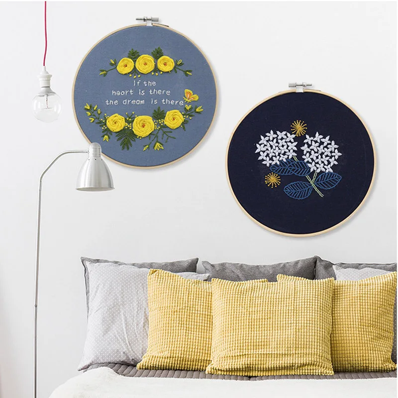 Pre-Printed embroidery with hoop 8