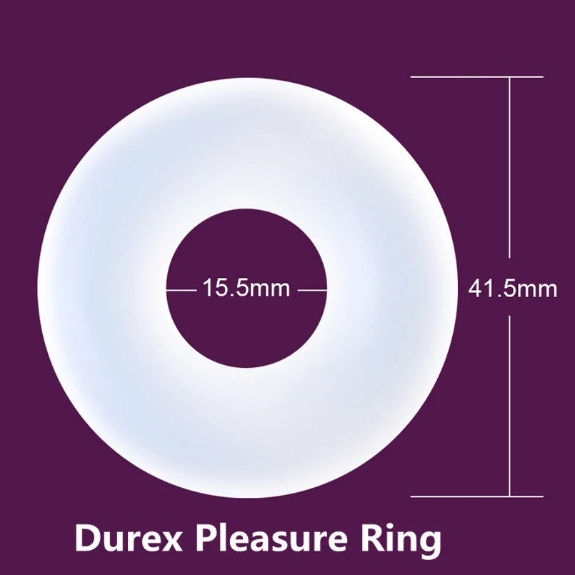 Вибрирующее кольцо Durex 3 в 1 для мужчин увеличения срока службы Стимуляция клитора