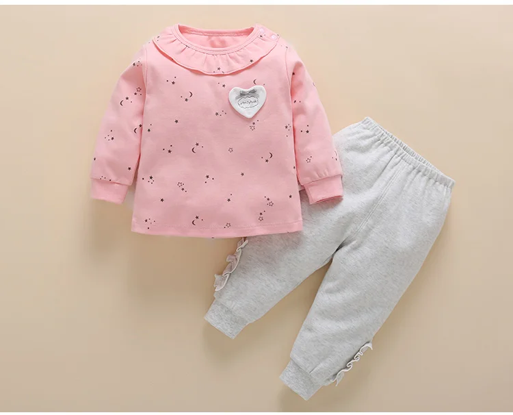Star Love Shoulder Open Long Sleeve Set (12)