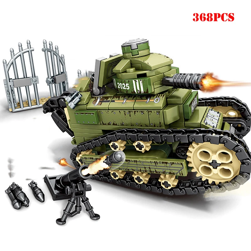 

Military US Armored Vehicle Tank Soldiers Figures Building Blocks Compatible Legoings Army WW2 Weapons Technic Bricks Child Toys