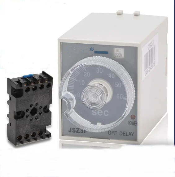 Time relay JSZ3A-F timing power-off delay Adjustable 1-10s ontrol switch 220V / 380V 24V 110V | Обустройство дома