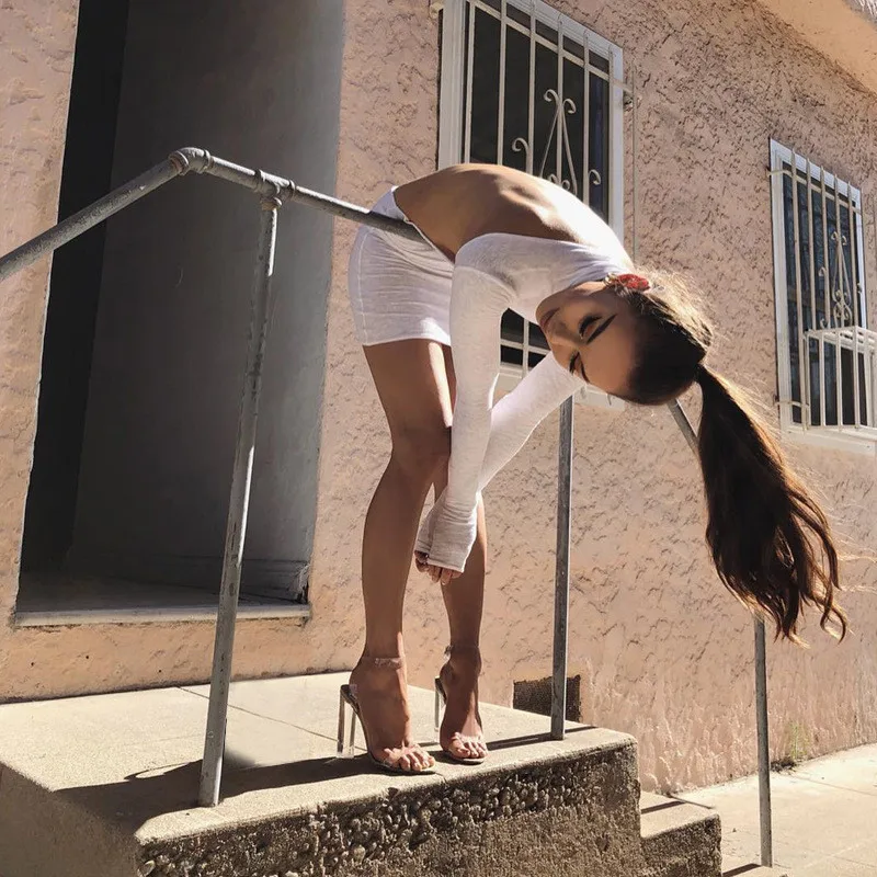 high neck backless wrap dress08