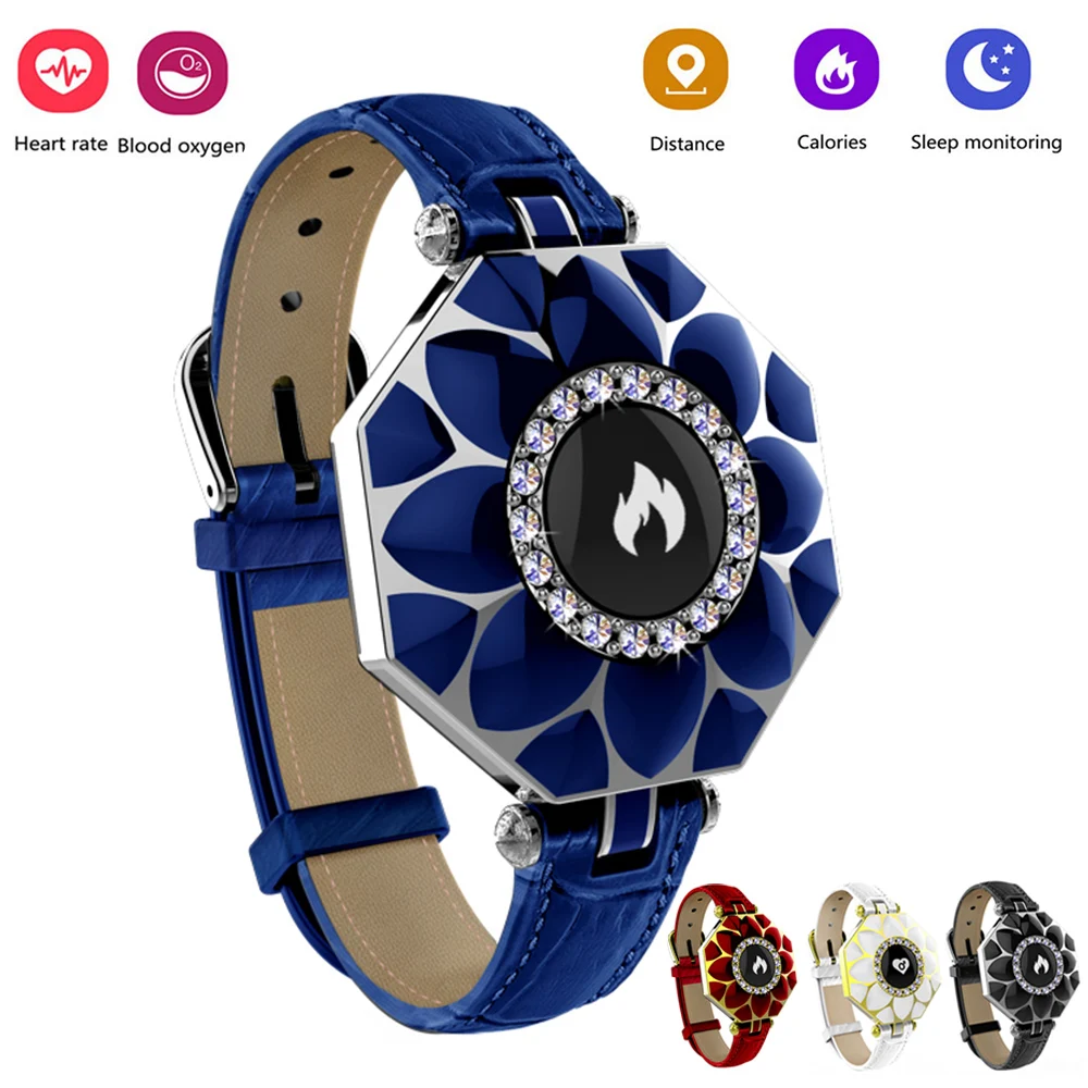 

2018 Fashion Smart Bracelet Girl Women Heart Rate Monitor Wristband Lady Female Fitness Tracker Wristband for Android IOS