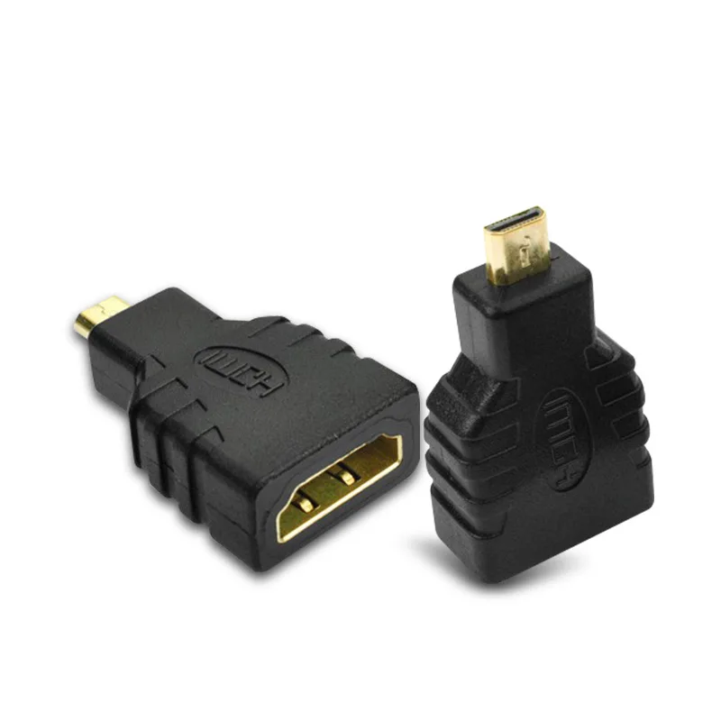 Micro HDMI Мужской к HDMI Женский адаптер 1080 P конвертер разъем HD ТВ камера Micro HDMI Тип для htc