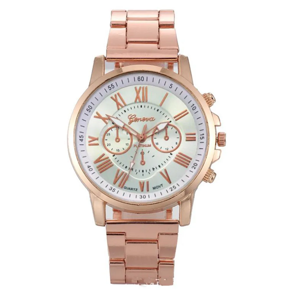 

Stainless Steel Quartz Watches Double-Layer Literal Three-eye Men's and Women's Leisure Alloy Watches