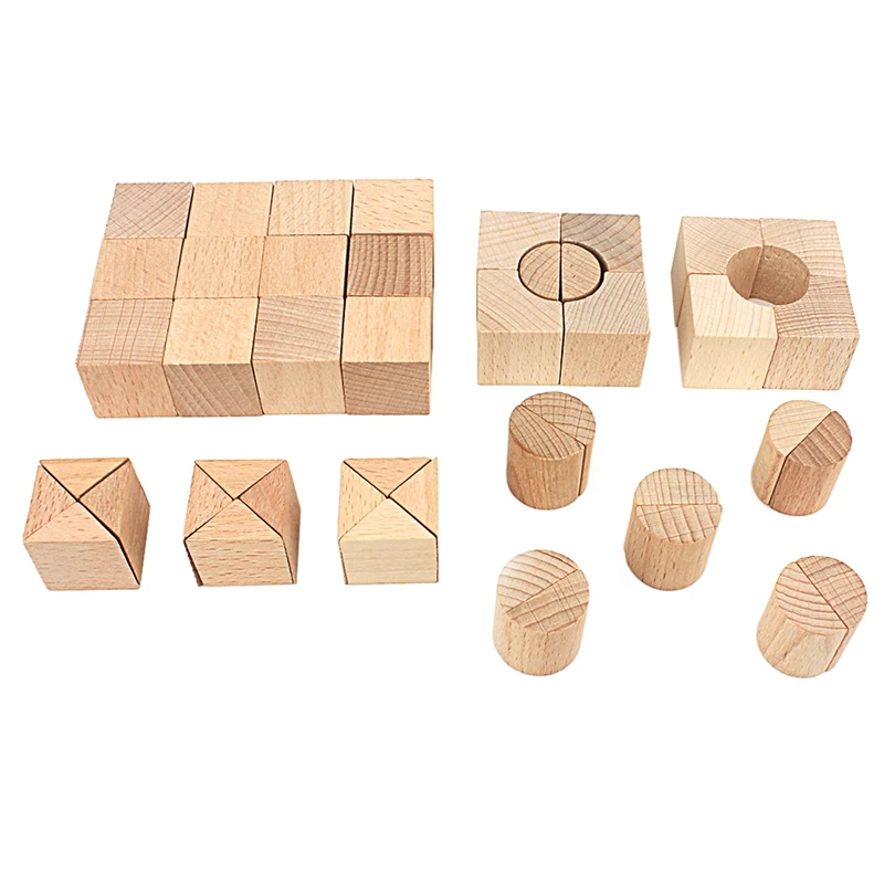 Детские Frobel Обучающие игрушки Gabe5B баланс и симметрия плоские конические деревянные кубики игрушки для детей образовательный дошкольный детский сад