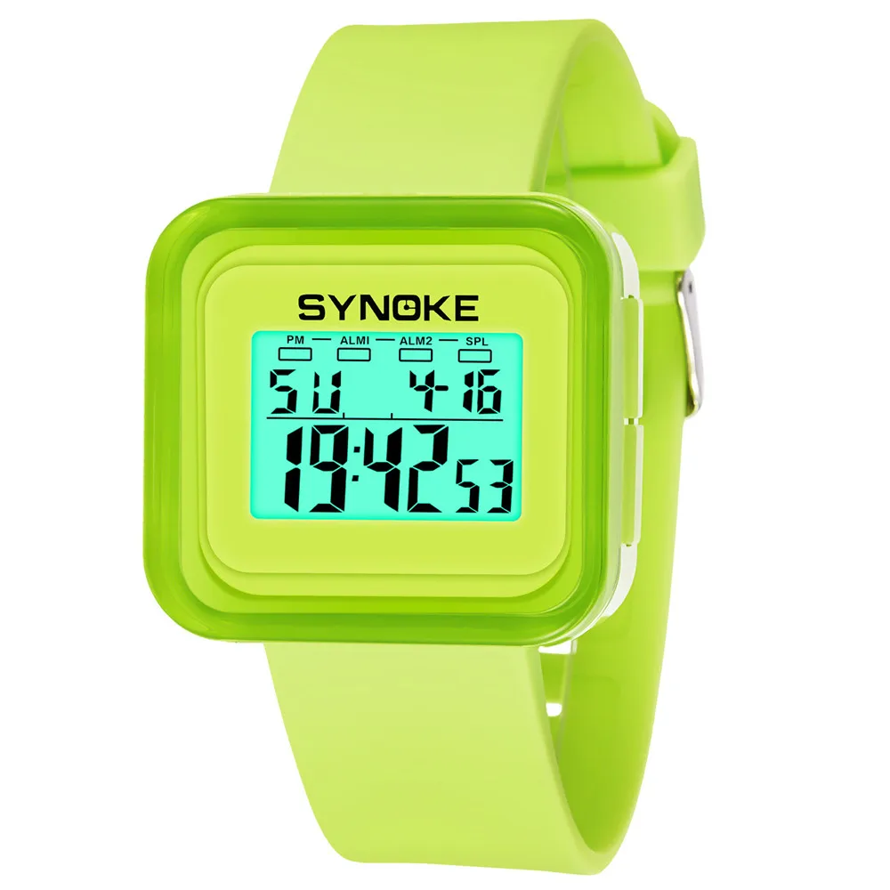 Дети Мальчики студенческие водостойкие спортивные часы светодиодный цифровой наручные часы с отметкой даты для дропшиппинг или оптовая