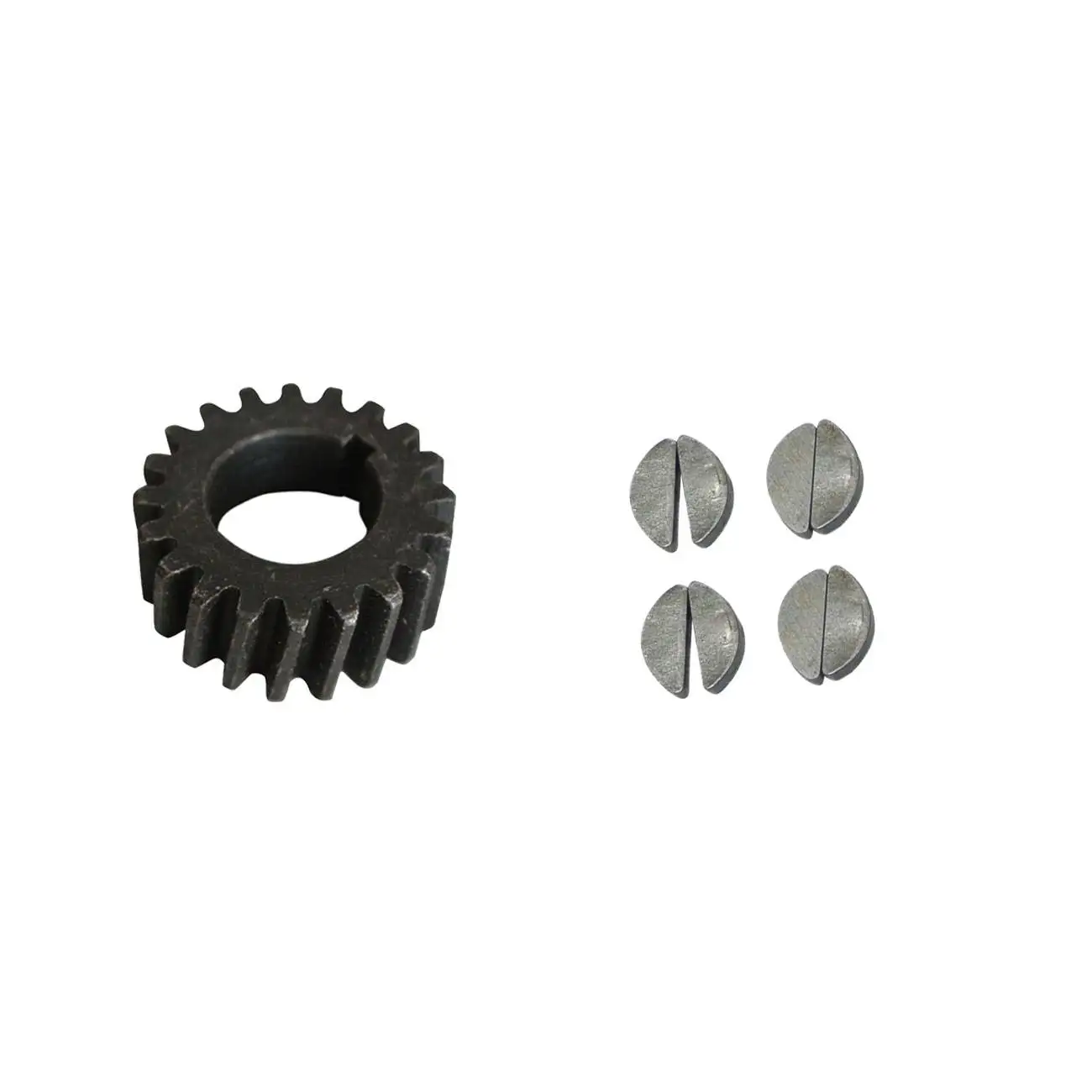 

2pcs Woodruff Key&Push Bike Gear Fits 66/80cc 2 Stroke Motorized Bicycle Engine