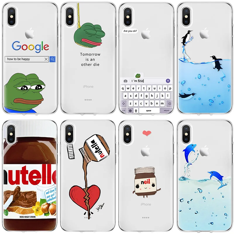 Чехол для iPhone X 5 5S SE 6 S 7 8 Plus XR XS Max чехол из ТПУ Huawei Honor 7A Pro 8X 9 P9 P10 P20 P30 Mate 10 20 Lite